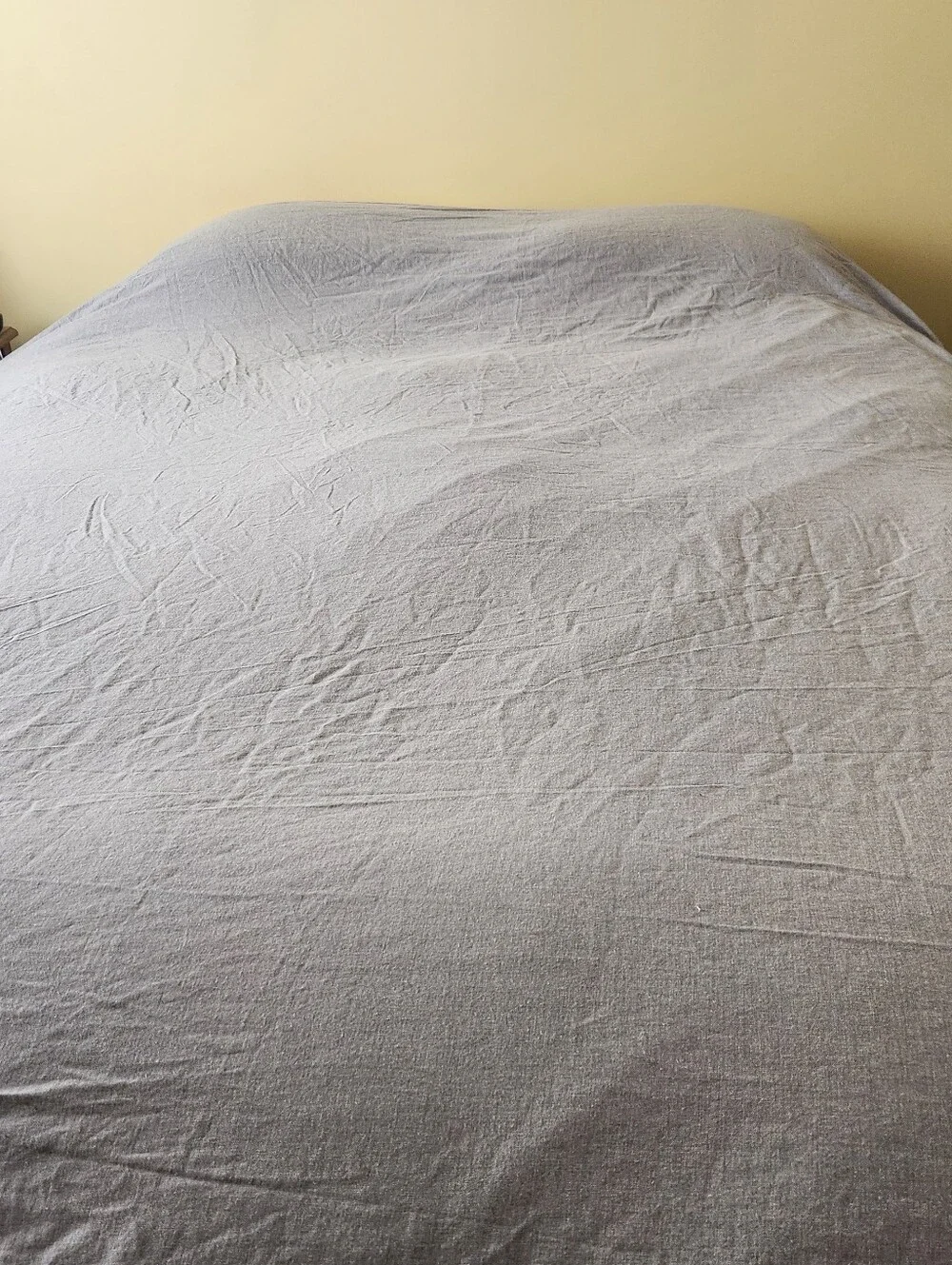 WAMSUTTA Duvet Cover Queen Gray Cotton Cashmere Home Bedding Reversible